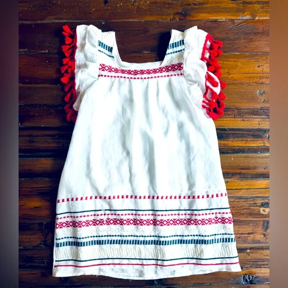 cute red white and blue dresses XIYON Girls Dress Independence Day Tiered Dress With Star Embroidery Red  White Blue Gingham Pattern Adjustable Straps A Line Cute Dresses